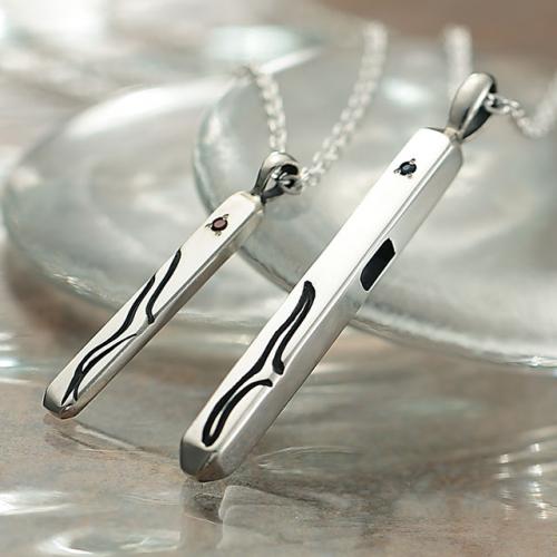 ペアネックレス 大人 誕生石 無料刻印 シルバー Cross of Sympathy 思いやりのクロス N-OCS-BIRTH (FISS-MSD) ペア デザ...