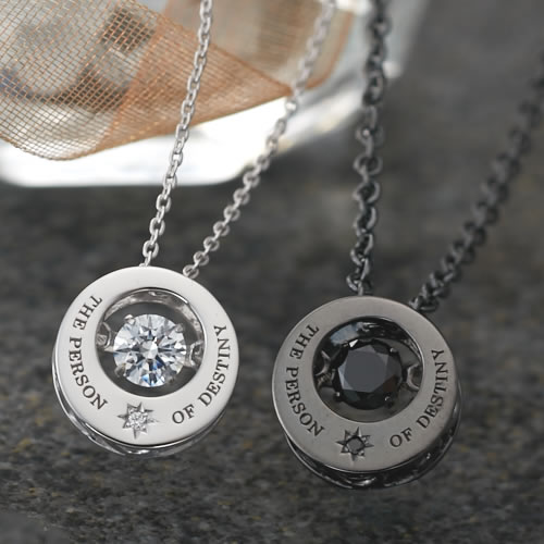 ペアネックレス 大人 シルバー925 刻印 ブランド SN13-197-198 close to me ダンシングストーン クロストゥミー ペア ネックレス ペ...