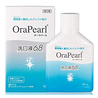 全薬販売 オーラパール 洗口液6.8 歯を酸から守る 酸蝕歯 予防 殺菌 マウスウォッシュ 180mL