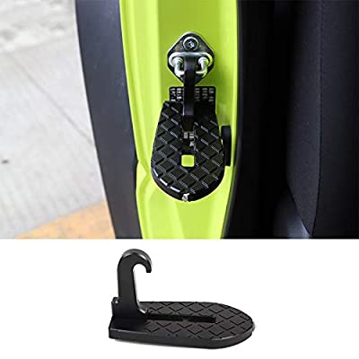 ANTC 車用 ドアステップ 折り畳み式クライミング ペダル 補助ステップ 安全ハンマー機能付き 取付け簡単 滑り止め 多機能 SUV/Jeep/RVS/軽トラックなどに適用