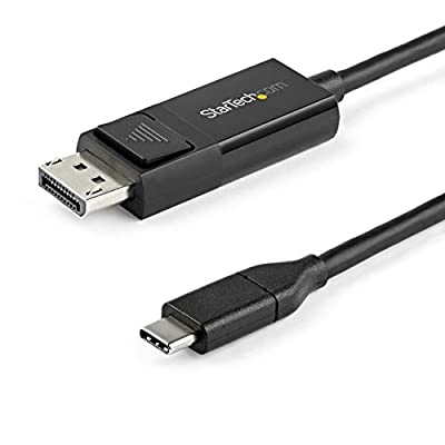 StarTech.com USB Type-C - DisplayPort 1.2 変換ケーブル 2m 双方向対応 4K/60Hz Thunderbolt 3互換アダプタ CDP2DP2MBD