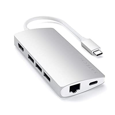Satechi V2 }` USB-C nu 8-in-1 PD 4K HDMI(60Hz) C[Tlbg USB-C[d SDJ[h[_[ USB3.0|[gx3 (Vo[)