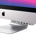 Satechi アルミニウム Type-C クランプハブ Pro (シルバー) USB-C データポート, 3 USB 3.0, Micro/SDカードリーダー (2019/2017 iMacとiMac Pro対応) (2021 iMacには装着でき