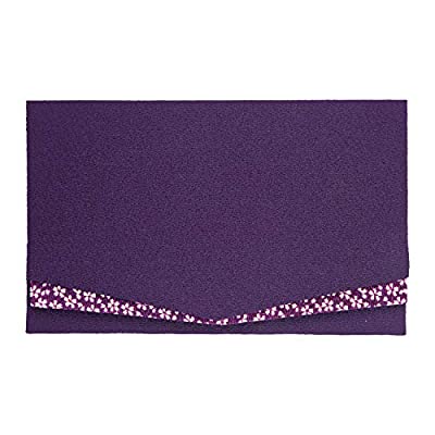 コモライフ 慶弔事用ふくさ 紫色 男性 女性 サイズ/約20×12.2cm 結婚式 お葬式 慶事 弔事 日本製 袋 祝儀 香典
