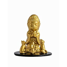 仏像 ペット ミニ観音菩薩 5.8cm（金色） ＿『動物守護・ペット供養』 高岡銅器(Pかんのん/XS)