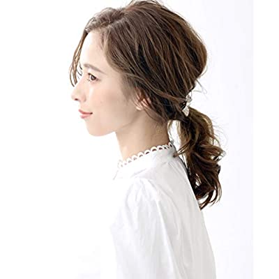 [ヴァンテーヌ] VINGTAINE ビジュー ストーン リボン ポニーフック ヘアカフ ヘアゴム 大人可愛い ヘアアクセサリー ヘアカフス H7317-G-CAFF