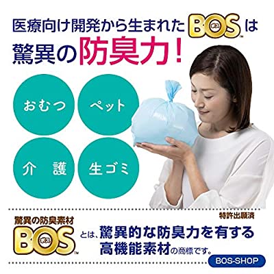 驚異の防臭袋 BOS (ボス) うんちが臭わない袋 ペット用 うんち 処理袋【袋カラー：ブルー】 (Lサイズ 90枚入) 3
