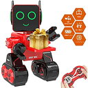 ロボットおもちゃ子供用 子供のためのリモートコントロールおもちゃロボット タッチ＆サウンドコントロール 歌い、踊り、話し、そして物事を届けることができる充電式RCリモートコントロールロボット 子供の誕生日プレゼントやホリデープレゼントとしても使えます