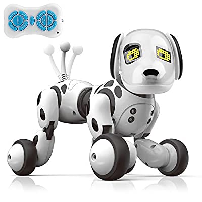iKing ロボット犬 ロボットおもちゃ 電子ペット 犬型ロボット ペットロボット 家庭用ロボット 子供おもちゃ 男の子 女の子 子供の日 誕生日 クリスマス プレゼント 贈り物 高齢者向け 癒し 日本語説明書付き