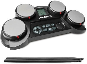 【公式 / 送料無料】Alesis ポータブル電子ドラム キット コーチ機能搭載 ドラムスティック付き 4パッド CompactKit4