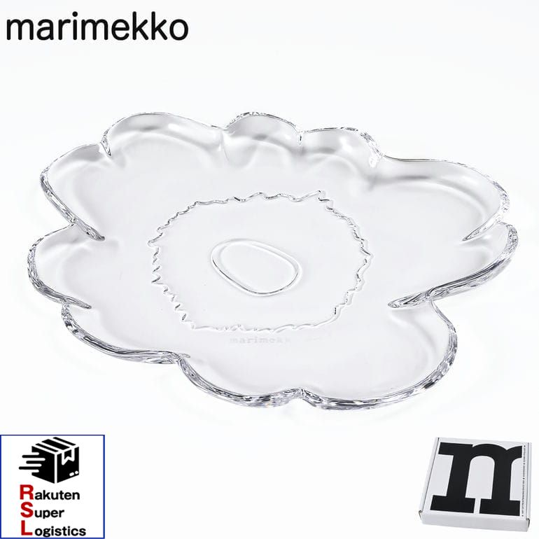 3/4 20時〜3つエントリーで21倍確定●最強配送 マリメッコ marimekko プレート 20cm 60周年記念 Unikko ウニッコ クリア 73294 073294 100 洋食器 テーブルウェア 北欧食器 北欧デザイン【RSL】