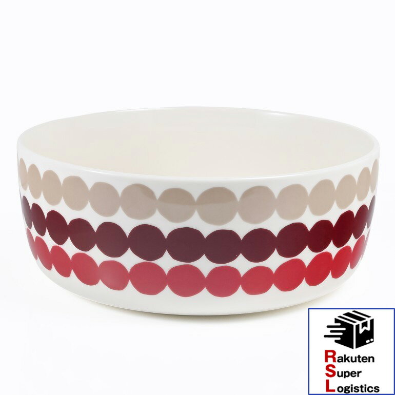 Rakuten - マラソン限定3つエントリーで21倍確定●最強配送 マリメッコ marimekko ボウル 20cm 1500ml 2025秋新作 ラシィマット ダークレッド 75145 075145 133 洋食器 テーブルウェア 北欧食器 北欧デザイン【RSL】