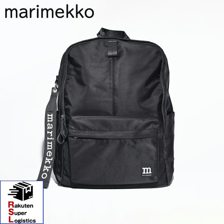 Rakuten - 最強配送 マリメッコ marimekko リュック バッグ バックパック ソリッド レディース ブラック 93325 093325 009 北欧 北欧雑貨 北欧デザイン【RSL】