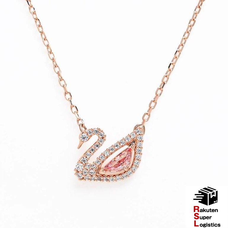 2/19 20時〜3つエントリーで21倍確定●最強配送 スワロフスキー SWAROVSKI ネックレス Dazzling Swan ネックレス ピンクゴールド 5469989 アクセサリー【RSL】