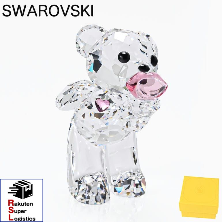 最強配送 スワロフスキー SWAROVSKI クリスタルフィギュア フィギュリン 2026SS Krisベア A Kiss full of Love 5720455 インテリア オブジェ 置物【RSL】