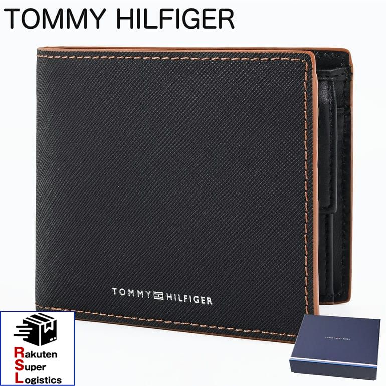 최강 배송 토미 힐피거 고품질 유럽 수입 모델 TOMMY HILFIGER 이중 접는 지갑 동전 지갑 포함 EDGE CC AND COIN 블랙 AM0AM13795 BDS BLACK 지갑 접 지갑 [RSL]