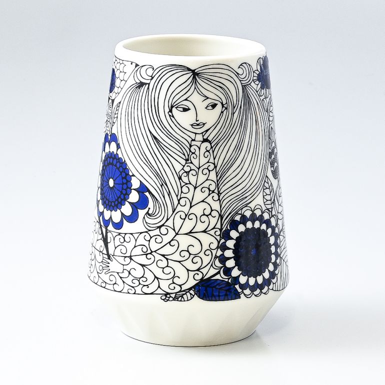 エントリー買いまわり最大19倍!アラビア ARABIA パストラーリ ブルー ベース 花瓶 13cm 1051309|食器 北欧 雑貨 キッチン フィンランド ...