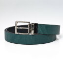 【お買い物マラソン10%OFF】エンポリオ アルマーニ EMPORIO ARMANI ベルト メンズ グリーン×ブラック 幅3cm リバーシブル Y4S278 YML9J 88014