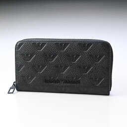 エンポリオ アルマーニ 長財布 メンズ 【エントリー10倍★21日20:00から27日1:59】エンポリオ アルマーニ EMPORIO ARMANI 長財布 ラウンドファスナー メンズ オールオーバーエンボスイーグル ブラック YEME49 Y142V 81072 【スペシャルラッピングB対応(別売り)】