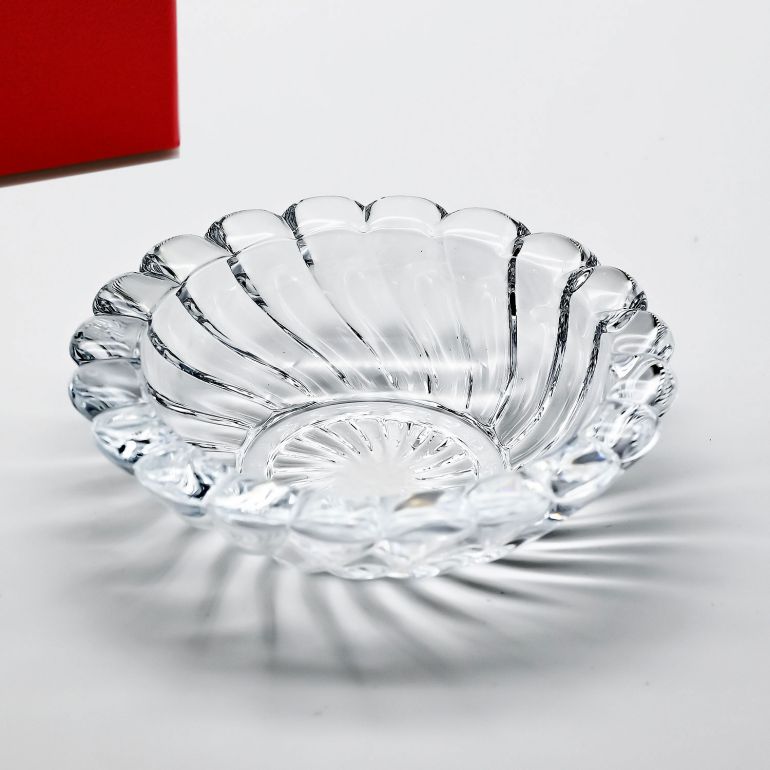 バカラ Baccarat ボウル 小鉢 小物入れ ボリュート アッシュトレイ（灰皿）8cm 1712520 父の日 【スペシャルラッピングB対応(別売り)】｜ 食器 クリスタル