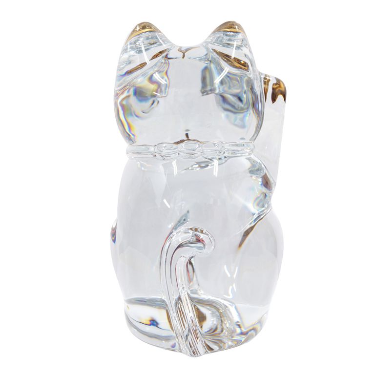 【名入れ可有料】バカラ Baccarat フィギュア 招き猫 まねき猫 縁起物 高さ25cm XL...