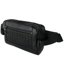 【楽天スーパーSALE10%OFF】ボッテガヴェネタ BOTTEGA VENETA ベルトバッグ ネロ イントレチャート メッセンジャーバッグ ウエストポーチ ブラック 548220 VQ129 1000