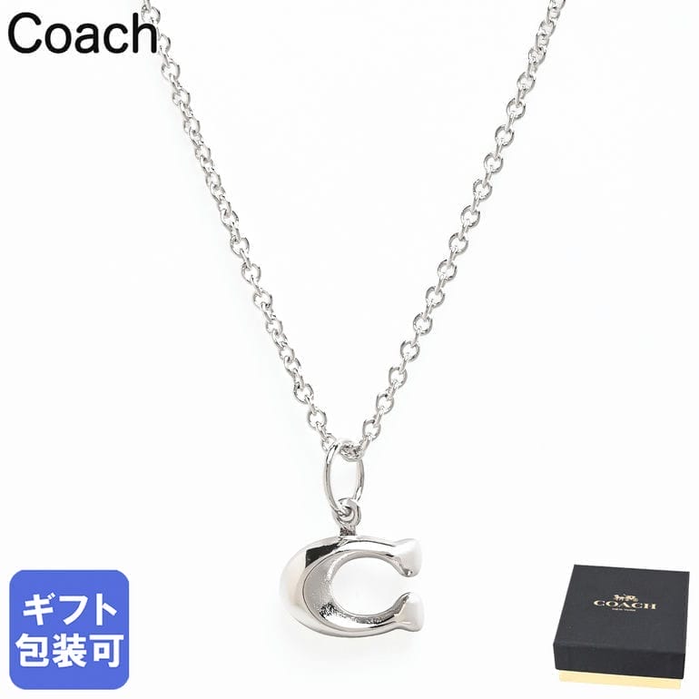 乐天商城 - コーチ COACH ネックレス シグネチャー Cロゴ レディース シルバー 335949RHO030 ジュエリー アクセサリー【スペシャルラッピング660円(別売り)】