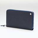 【楽天スーパーSALE10%OFF】【名入れ可有料】 ダンヒル 長財布 トラベルコンパニオン オーガナイザー ラウンドファスナー メンズ ボストン レザーシングルジップ ネイビー L2V3D2N