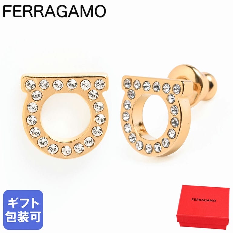 樂天商城 - フェラガモ Salvatore Ferragamo サルヴァトーレフェラガモ ピアス クリスタル Sサイズ ガンチーニ レディース ゴールド 760123 696576 0696576 ジュエリー【スペシャルラッピング660円(別売り)】