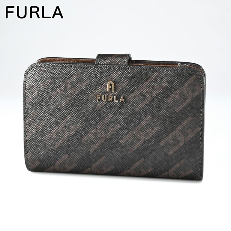 フルラ 二つ折り財布 レディース 【箔押し名入れ可有料】 フルラ FURLA 二つ折り財布 2023AW レディース CAMELIA カメリア コンパクト TONI CAFFE ダークブラウン系×ブラウン系 WP00314 BX1365 0054S 折財布 ウォレット【スペシャルラッピングB対応(別売り)】