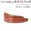 ストリンガ(ズボン用替えベルト) バックルなし 幅3.5cm ウエスト約107cmまで ジョバンニ ヴォルペ ヌバック 【ジョルジオ スタメッラ】