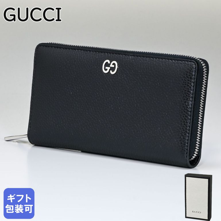 グッチ 革財布 レディース 【エントリー10倍★9日20:00から16日1:59】グッチ GUCCI 長財布 メンズ レディース ラウンドファスナー GGメタル レザー ブラック 473928 A7M0N 1000 【スペシャルラッピングB対応(別売り)】