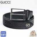 グッチ GUCCI ベルト エンボスGG メンズ シグネチャー 全3サイズ ブラック 474311 CWC1N 1000 レザー 【スペシャルラッピング660円...