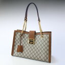 【エントリー10倍★24日20:00から27日9:59】グッチ GUCCI レディース バッグ トートバッグ パドロック チェーンショルダートートバッグ スプリームキャンバス キャメル 479197 KHNKG 8534