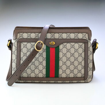 グッチ GUCCI レディース GGスプリーム ミディアム ショルダーバッグ GRGウェブ エボニー 523354 96IWT 8745 母の日 プレゼント 実用的