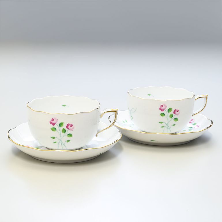 エントリー買いまわり最大19倍!ヘレンド ティーカップ&ソーサー ペア 2個セット AKPシリーズ 洋食器 200ml 手描き 724000 AKP 【0072...