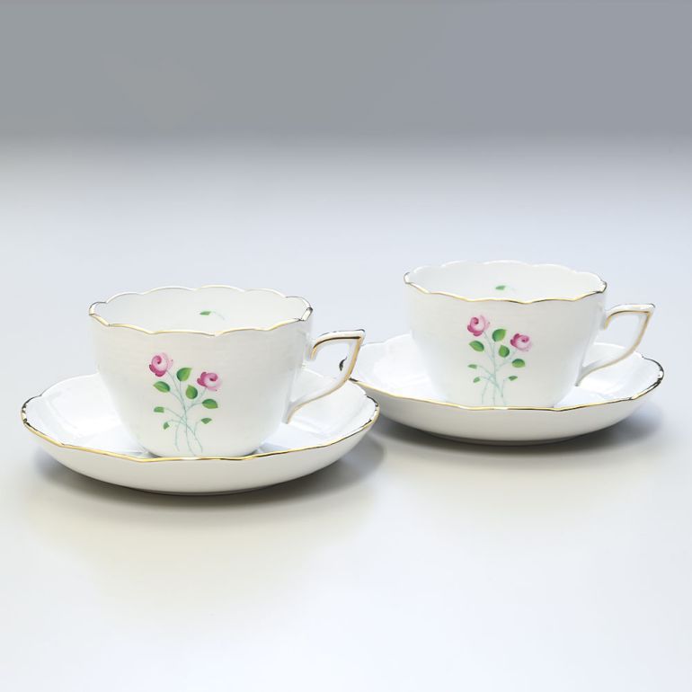 エントリー買いまわり最大19倍!ヘレンド ティーカップ&ソーサー ペア 2個セット AKPシリーズ 洋食器 200ml 手描き 兼用カップ(ティー・コーヒー) ...