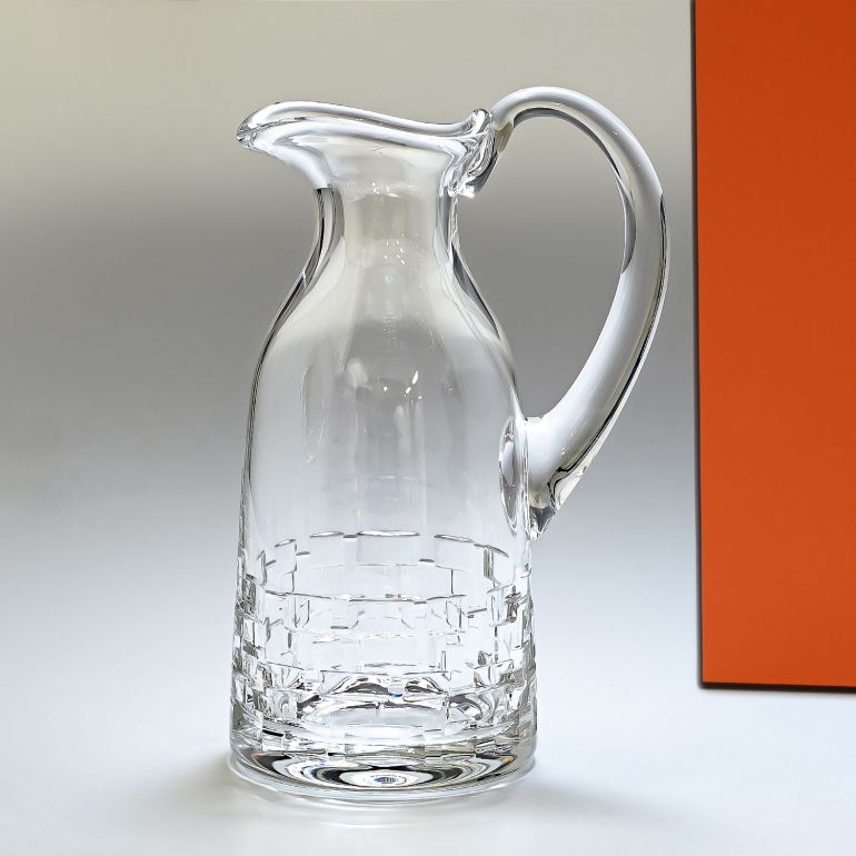 エルメス HERMES ジャグ ピッチャー 1500ml 水差し アダージュ ADAGE クリスタル 010222P 【スペシャルラッピングA対応(別売り)】｜ 食器 高級