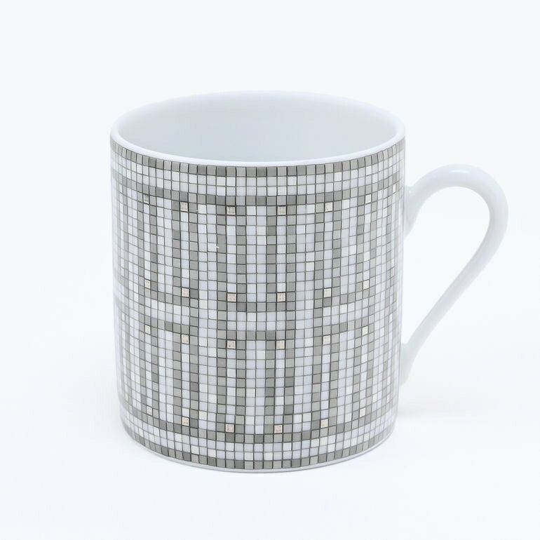 エルメス HERMES モザイク ヴァンキャトル プラチナ 035017P2 コーヒーカップ＆ソ...