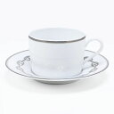 【単品販売箱なし】 エルメス HERMES シェーヌダンクルプラチナ 004116P ティーカップ&ソーサー 一客 160ml【スペシャルラッピング660円(別...