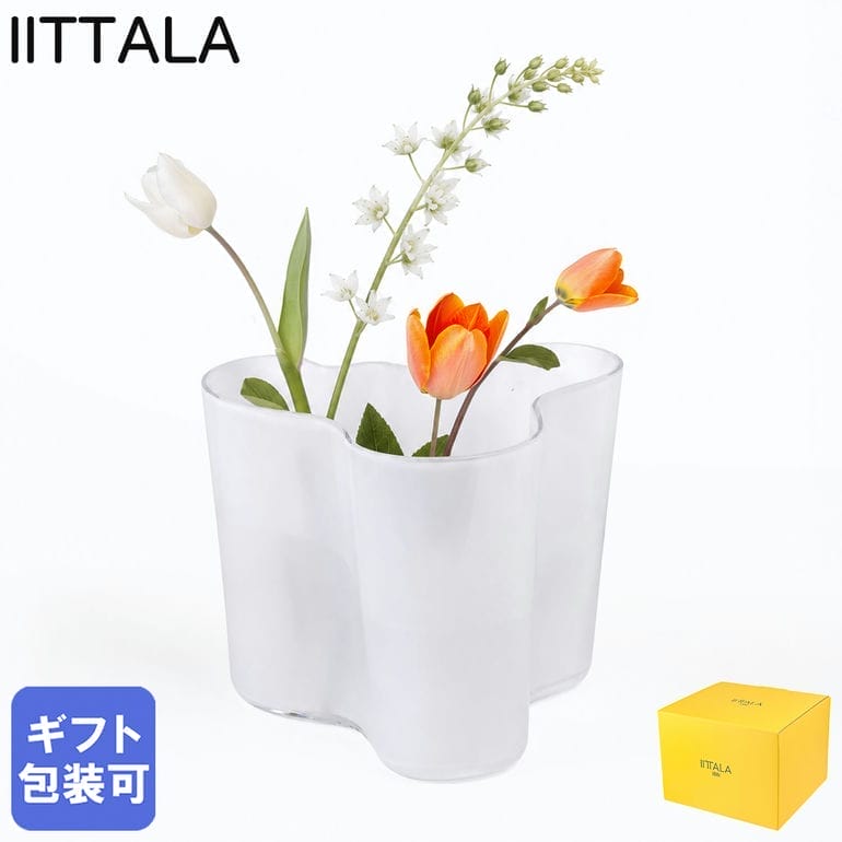 乐天商城 - イッタラ iittala ベース 花瓶 16cm アルヴァ アアルト ホワイト 1007042 北欧 雑貨 オブジェ インテリア 【スペシャルラッピング1100円(別売り)】