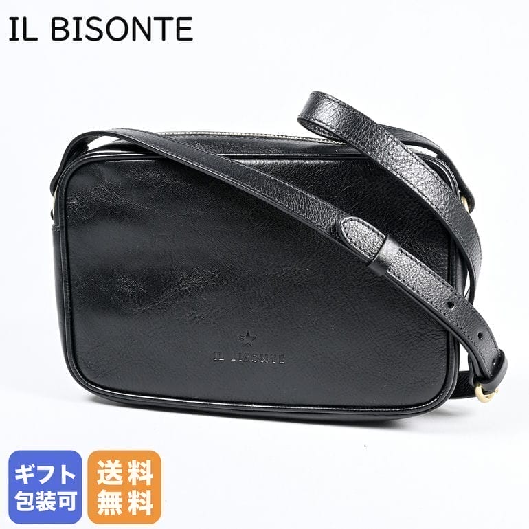 イルビゾンテ IL BISONTE ショルダーバッグ レディース クロスショルダー オリヴェータ OLIVETA ネロ ブラック BCR327PV0001BK237B