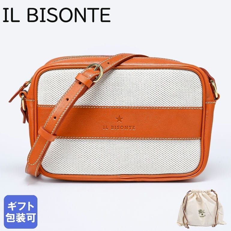 ショルダーバッグ 最大20倍！エントリー買いまわり6日-10日11:59★イルビゾンテ IL BISONTE ショルダーバッグ クロスボディバッグ レディース ナチュラル キャラメル BCR351TCV005NA300B