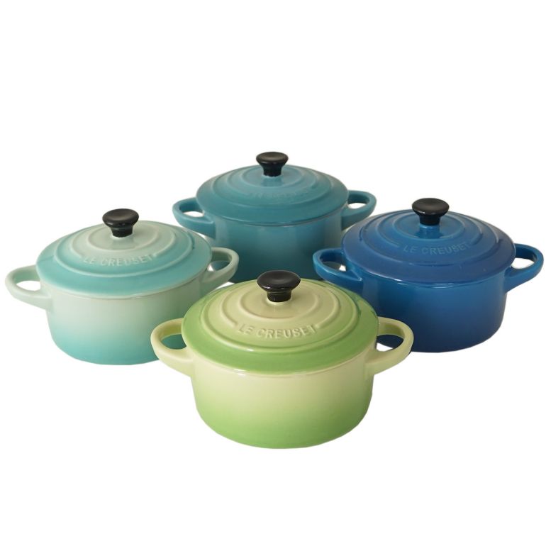 ルクルーゼ ストーンウェア 【エントリー10倍★9日20:00から16日1:59】ル・クルーゼ Le Creuset ミニ ココット・ロンド 10cm ギフトセット ストーンウェアシリーズ 4色 4個セット シーブリーズ(ブルー) 79212105139100｜ キッチン【スペシャルラッピング大B対応(別売り)】