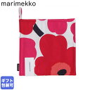 【エントリー10倍★24日20:00から27日9:59】マリメッコ Marimekko ポットホルダー 鍋敷き Pieni Unikko ピエニ ウニッコ ホワイト×レッド 066431 001 メール便可275円