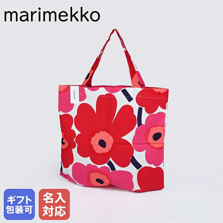 マリメッコ エコバッグ マリメッコ Marimekko バッグ トートバッグ エコバッグ ファブリックバッグ ピエニウニッコ ホワイト×レッド 067572 001 クロネコゆうパケット対応【スペシャルラッピングB対応(別売り)】