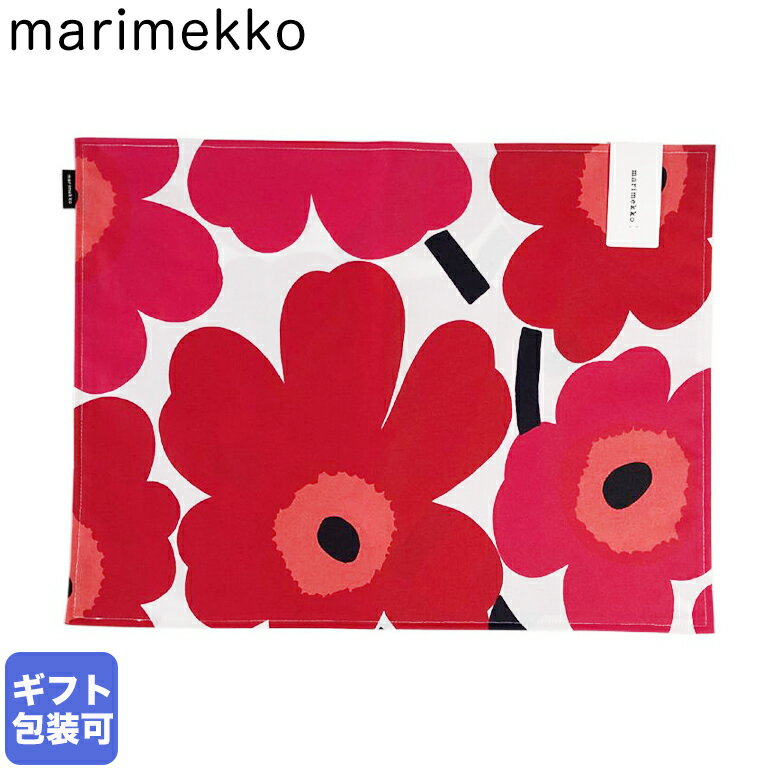 マリメッコ marimekko プレイスマット ランチョンマット PIENI UNIKKO ピエニ ウニッコ ホワイト×レッド 069858 001 メール便可275円