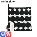 【エントリー10倍★24日20:00から27日9:59】【刺しゅう名入れ可有料】 マリメッコ marimekko ポットホルダー 鍋敷き Rasymatto ラシィマット ブラック×ホワイト×ドット柄 070691 190 名入れ メール便可275円