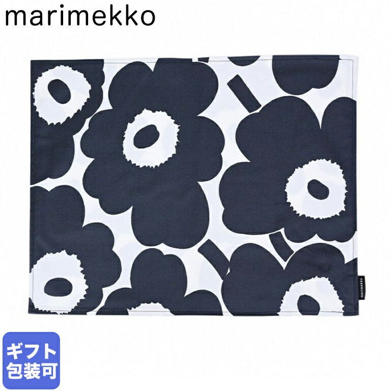 マリメッコ marimekko プレイスマット ランチョンマット PIENI UNIKKO ピエニ ウニッコ ブラック×ホワイト 071694 190 クロネコゆうパケット対応【スペシャルラッピングB対応(別売り)】