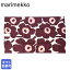 マリメッコ marimekko ティータオル キッチンタオル Pieni Unikko ピエニ ウニッコ バーガンディ×コッ..